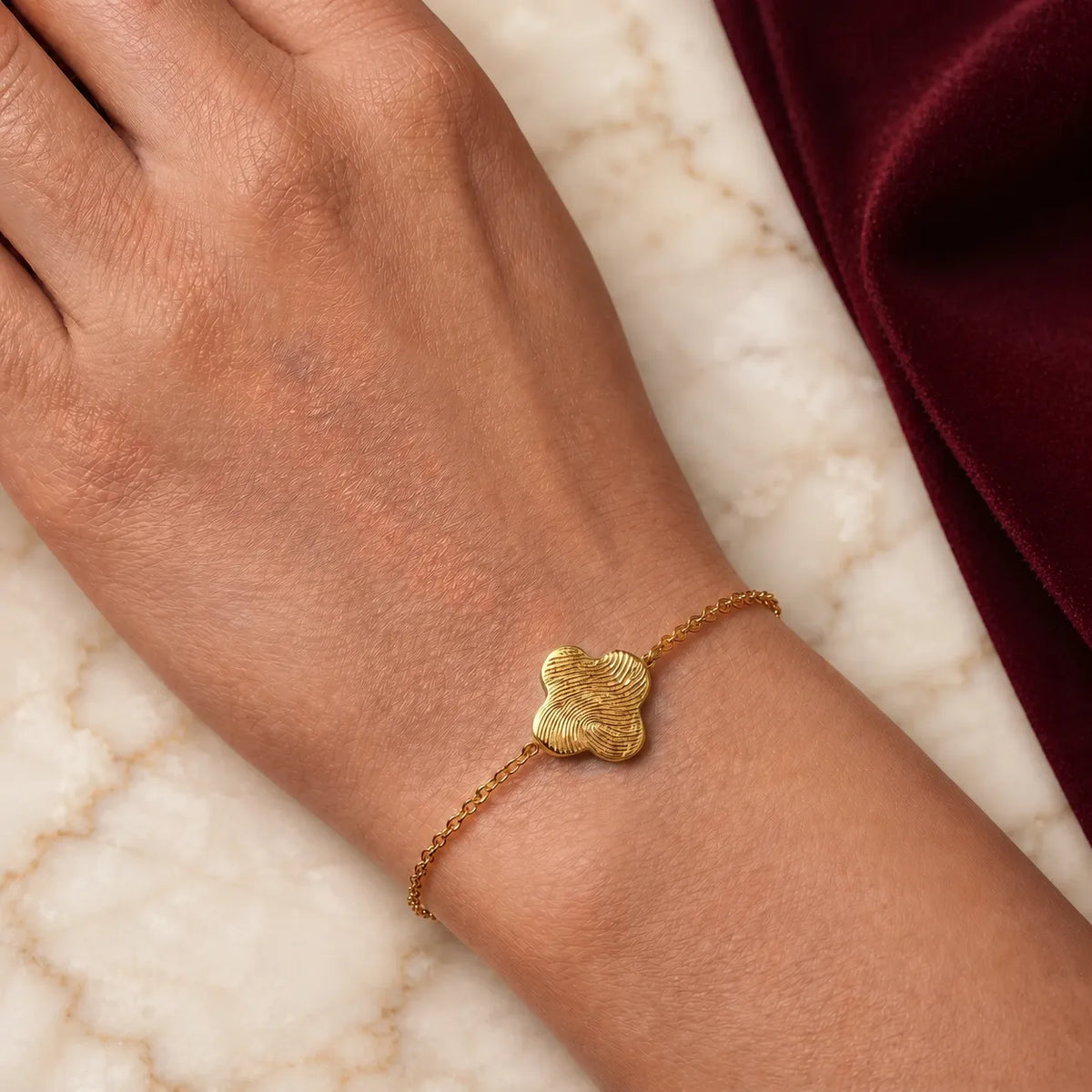 Bracelet Empreinte Trèfle