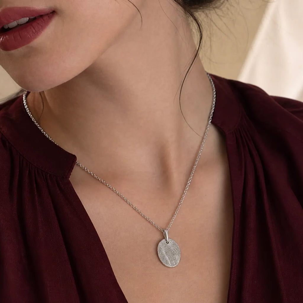 Collier Empreinte Oval