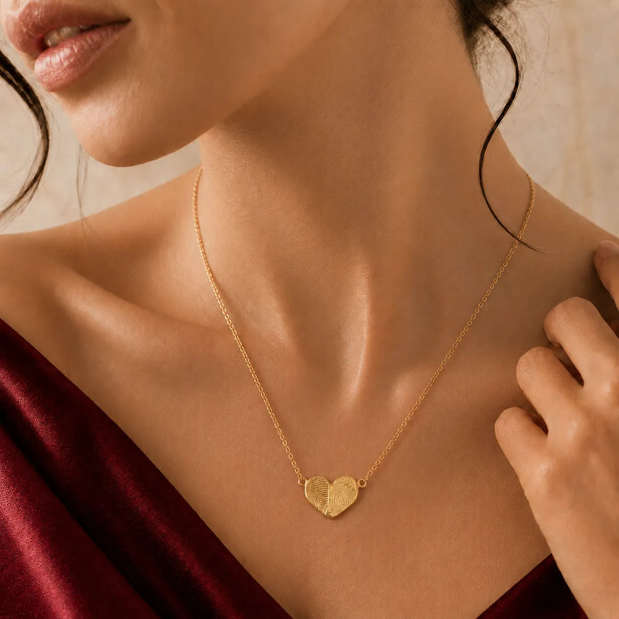 Collier Empreinte Cœur 