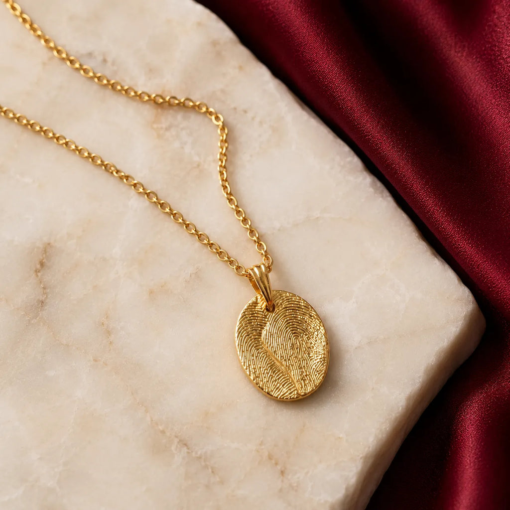 Collier Empreinte Oval