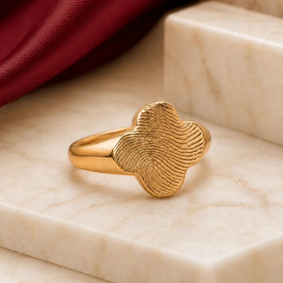 Bague Empreinte Trèfle 